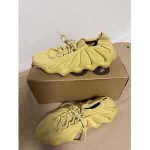 Adidas Yeezy 450 Shoes Mens Size 9.5 Sulfur Yellow Knit HP5426 Sneakers